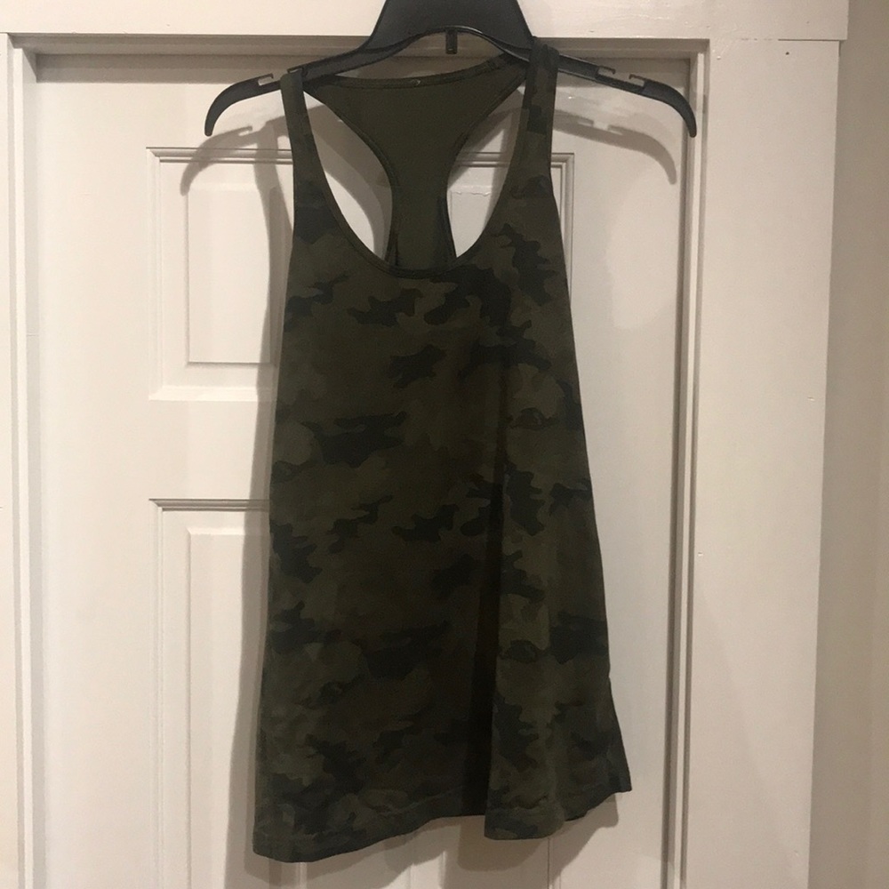 Lululemon cool racerback camo tank size 10